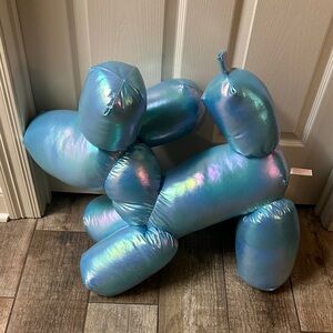 Shimmering Blue Stuffed Animal Balloon Dog